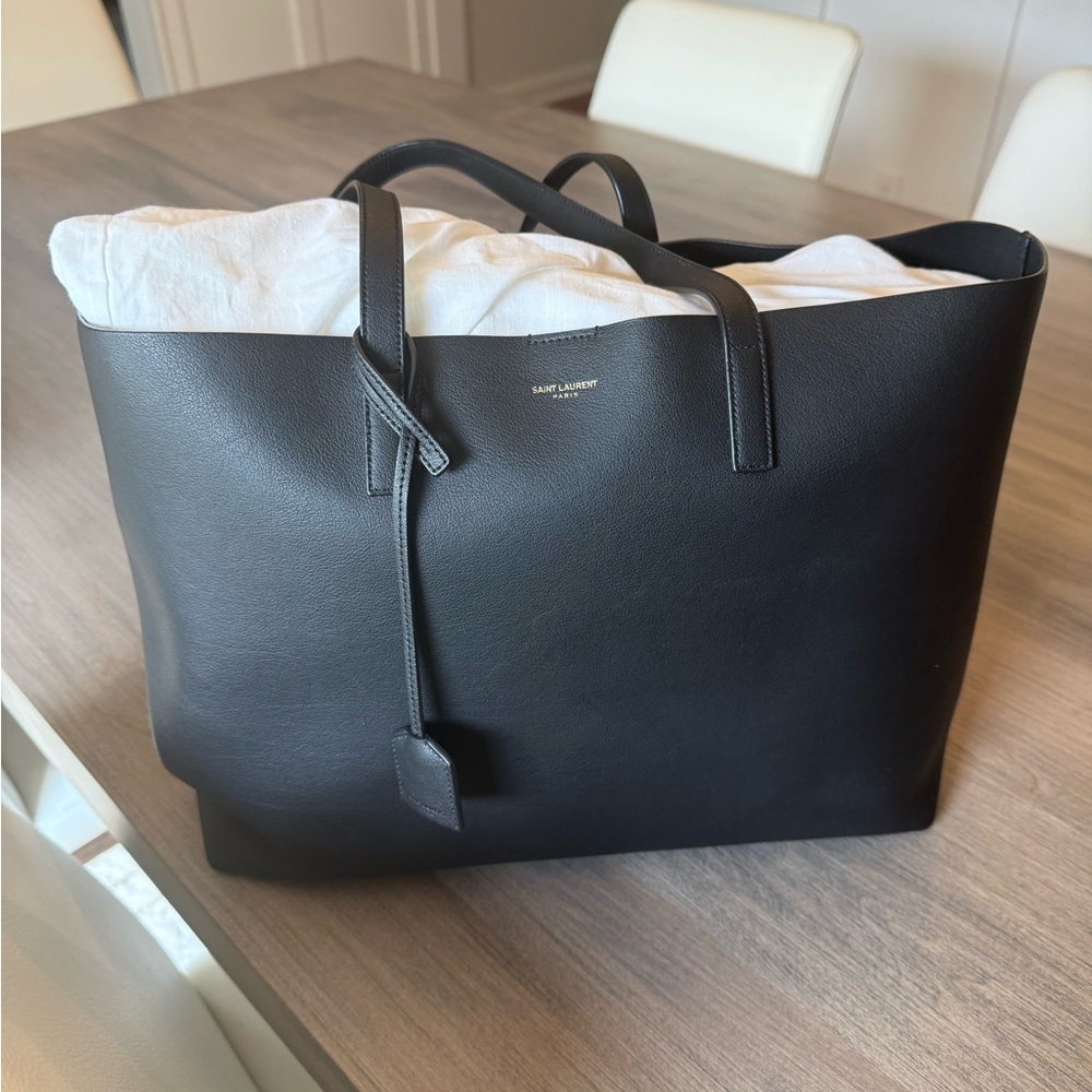 Saint Laurent Dark Leather Carryall